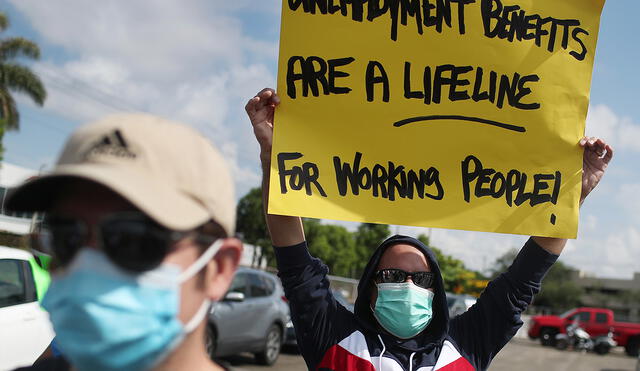 El total de desempleados en EE. UU. se redujo a 10,1 millones. Foto: AFP