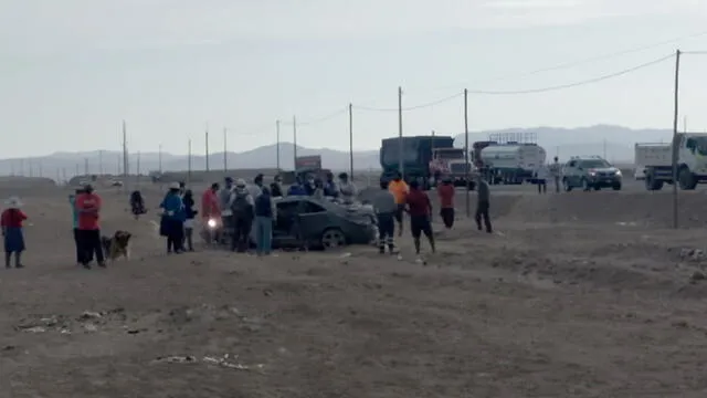 Accidente de tránsito es investigado por peritos de la Policía de Tránsito. Foto: PNP