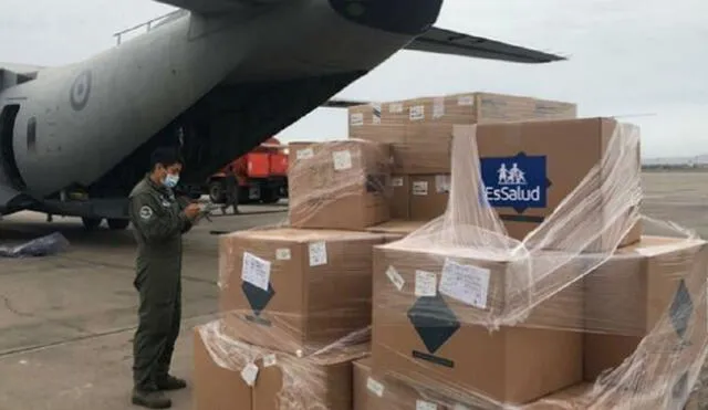 Insumos llegaron por la tarde de ayer a la región Loreto. Foto: Andina