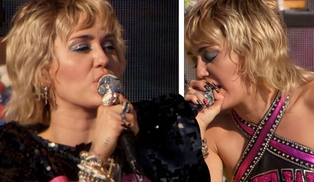 Miley Cyrus brilló con su interpretación de cover y éxitos propios en el show previo al Super Bowl. Foto: captura Miley Cyrus, YouTube