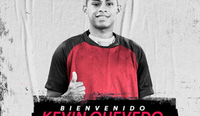 Las redes sociales de Melgar presentaron a Kevin Quevedo como su nuevo refuerzo. Foto: Club Melgar