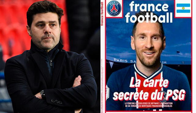 Mauricio Pochettino dijo que la portada de France Football no tiene nada que ver con el PSG. Foto: AFP