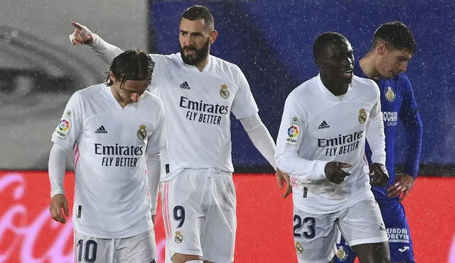 Real Madrid sumó tres valiosos puntos de local ante Getafe por LaLiga. Foto: AFP