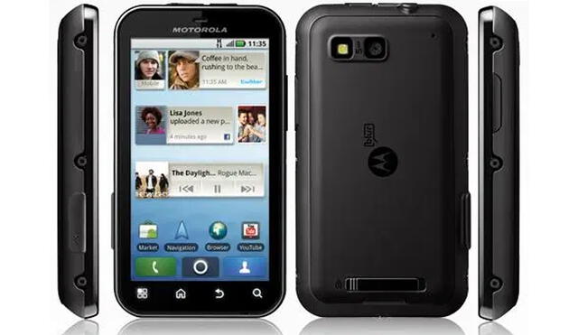 En 2010, la marca lanzó su último teléfono ultrarresistente llamado Motorola Defyl. Foto: Motorola