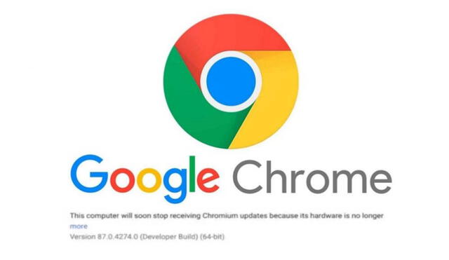 Si tienes una computadora bastante desfasada es probable que Google Chrome ya no te sea compatible en su próxima actualización. Foto: Google/Chromium Project