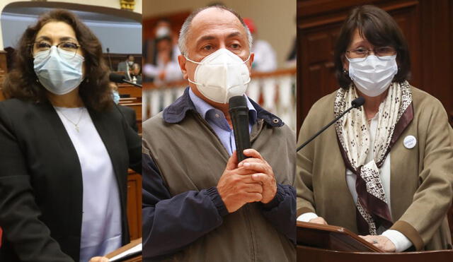 Violeta Bermúdez, Javier Palacios, y Pilar Mazzetti deberán responder ante el pleno sobre medidas contra la pandemia. Foto: composición / La República