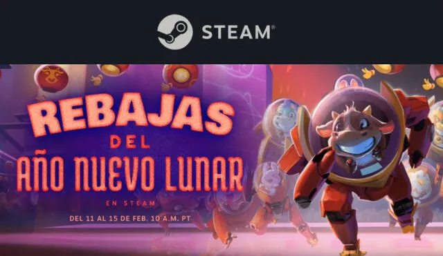 Las ofertas de Steam finalizan el próximo 15 de febrero a la 1.00 p. m., hora peruana. Foto: Steam