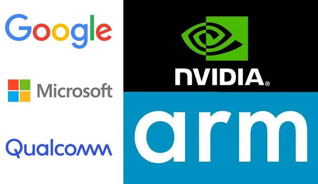 Empresas de todo el mundo se oponen a que Nvidia, fabricante de tarjetas gráficas, compre al mayor proveedor de procesadores para smartphones y tablets. Foto: Google/Microsoft/Qualcomm/Nvidia/ARM