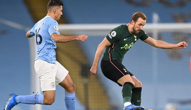 Manchester City y Tottenham juegan en el Etihad Stadium por la Premier League. Foto: EFE