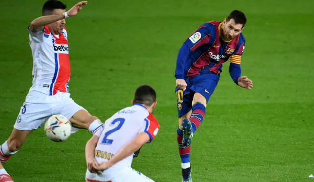 Barcelona y Alavés se miden en el Camp Nou. Foto: AFP