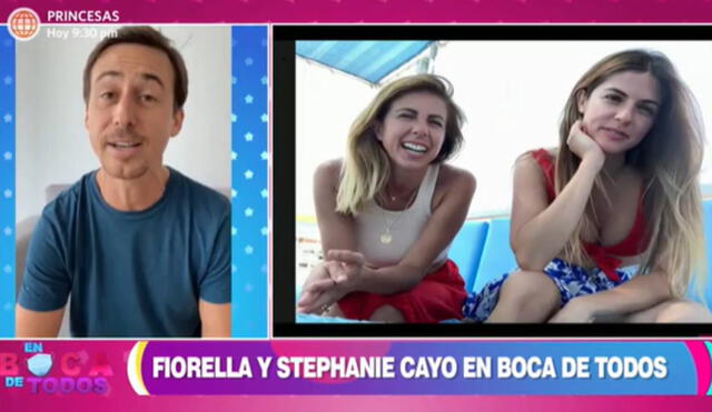 La actriz también recibió saludos de sus amistades a través de un video. Foto: captura de América TV