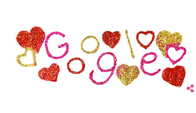 Google nos presenta su doodle celebrando el amor. Foto: captura Google