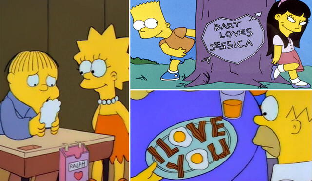 San Valentín es uno de los eventos más populares en Los Simpson. Foto: FOX