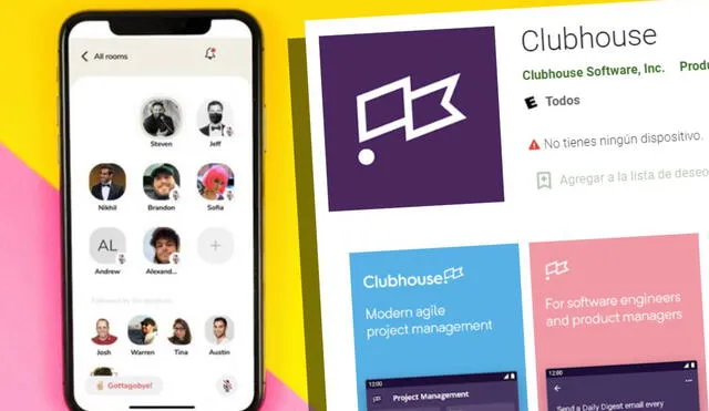 Usuarios dejaron miles de comentarios negativos para una herramienta de gestión de proyectos llamada Clubhouse, a la que confundieron con la red social de voz exclusiva de iPhone. Foto: Android Central/Play Store