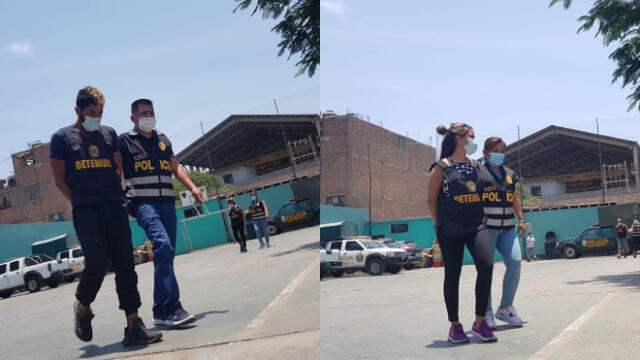 Ambos detenidos fueron capturados por la Policía Nacional del Perú (PNP) en Los Olivos. Foto: Jessica Merino/URPI-GLR