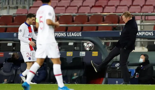 Ronald Koeman perdió su segundo partido como técnico del FC Barcelona en la Champions League. Foto: EFE