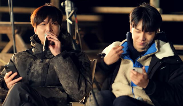 Lee Min Ho y Lee Seung Gi improvisaron un fragmento de "Aloha" para sus seguidores de YouTube. Foto: captura YT