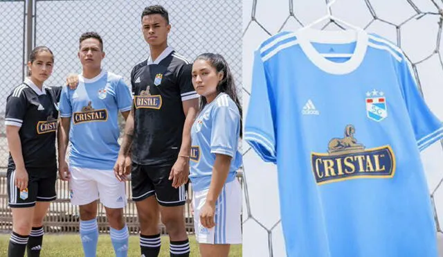 La nueva camiseta de Sporting Cristal prescinde de las franjas frontales y laterales del modelo anterior. Foto: Adidas