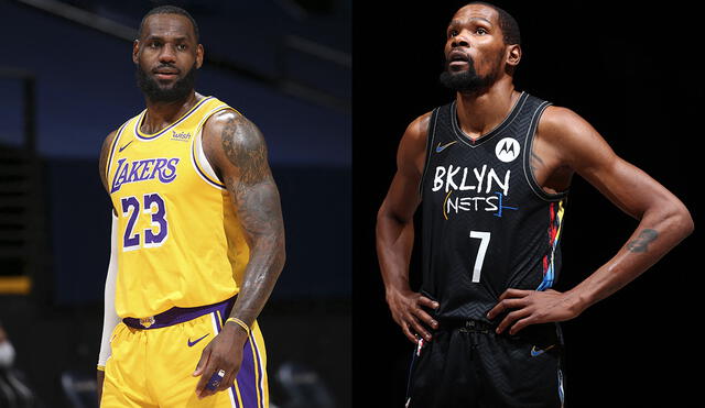 LeBron James y Kevin Durant serán los capitanes del NBA All Star 2021. Foto: composición/AFP
