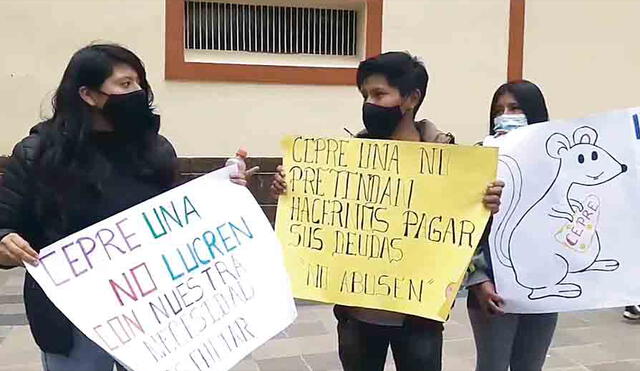 Estudiantes piden que autoridades atiendan su solicitud. Foto: La República.