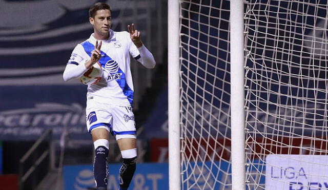 Santiago Ormeño es el goleador de Puebla en la Liga MX. Foto: Club Puebla