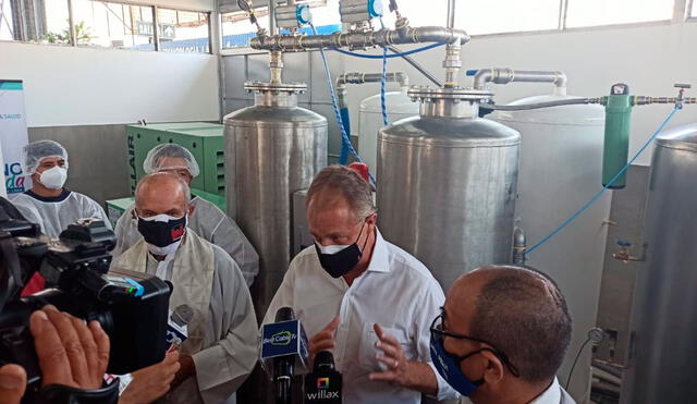 Muñoz inauguró planta de oxígeno en San Juan de Lurigancho. Foto: URPI - GLR