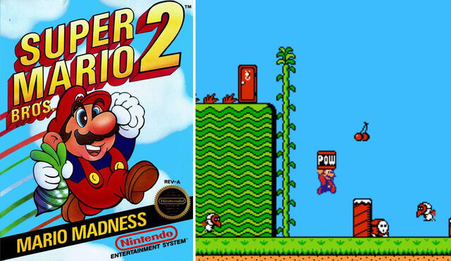 En Super Mario Bros 2, Mario puede cargar y lanzar vegetales, tomar impulso para saltar más alto y no puede pisar a otros enemigos como en todos los demás juegos de su saga. ¿Por qué? Foto: Nintendo