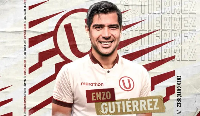 Enzo Gutiérrez firmó por una temporada con Universitario de Deportes. Foto: Universitario de Deportes