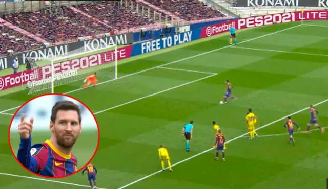 Lionel Messi abrió el marcador en el Camp Nou. Foto: captura/DIRECTV Sports