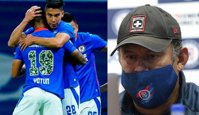 Reynoso asumió como entrenador de la Máquina esta temporada. Foto: composición AFP/Cruz Azul