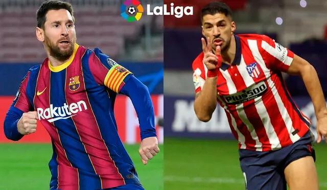 Lionel Messi y Luis Suárez tienen 16 goles anotados en la presente temporada de LaLiga Santander. Foto: AFP / EFE