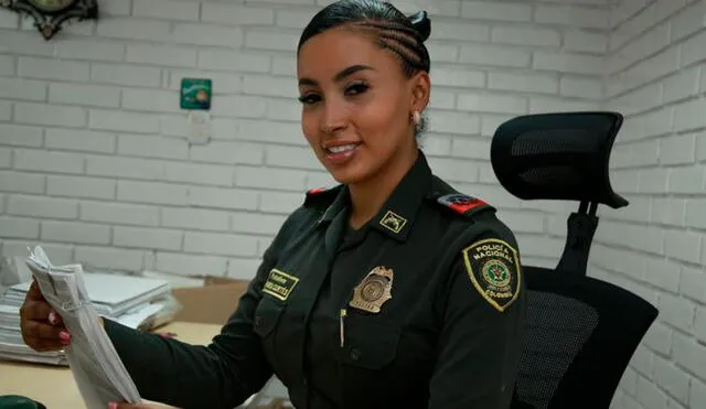 Durante su etapa como auxiliar de la Policía, Andrea descubrió su vocación de servicio a la comunidad. Foto: El Tiempo