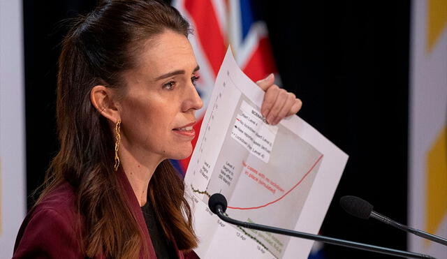 Jacinda Ardern dictó cuarentena por tres días en Auckland. Foto: AFP
