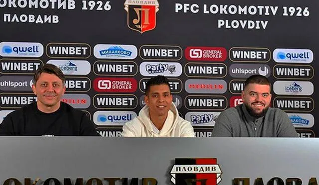 Paolo Hurtado fichó por el Lokomotiv Plovdiv por los próximos 18 meses. Foto: Lokomotiv Plovdiv/Instagram