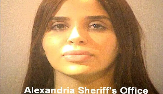 Fotografía de arresto donde aparece Emma Coronel Aispuro, esposa del narcotraficante mexicano Joaquín "el Chapo" Guzmán. Foto: Oficina del Sheriff de Alexandria/EFE