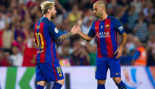 Messi y Mascherano jugaron juntos ocho temporadas en FC Barcelona. Foto: EFE