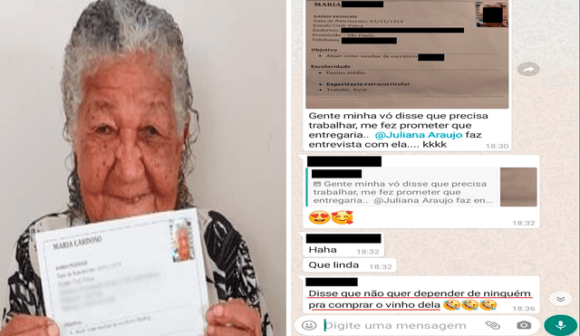 Doña María sorprendió a miles al pedir empleo y ganar su propio dinero. Foto: captura de Facebook