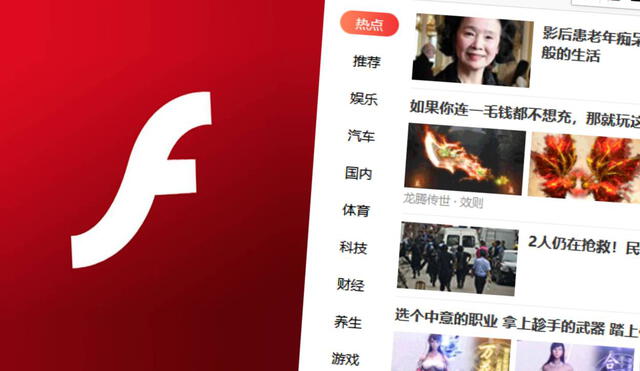 China es el único país del mundo donde todavía se ofrece una versión oficial de Adobe Flash, a meses del fin de su servicio en todo el mundo. Foto: Adobe/flash.cn