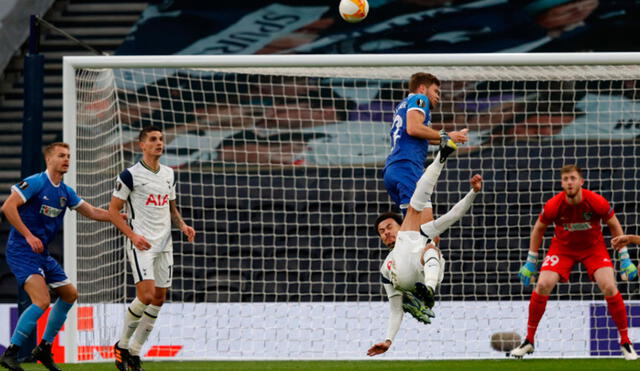 Tottenham goleó 4-0 al Wolfsberger y selló su clasificación a los octavos de la Europa League. Foto: AFP