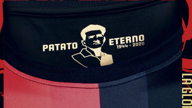 Homenaje. El rostro del ídolo Eduardo Márquez, en la nueva camiseta del FBC Melgar 2021.