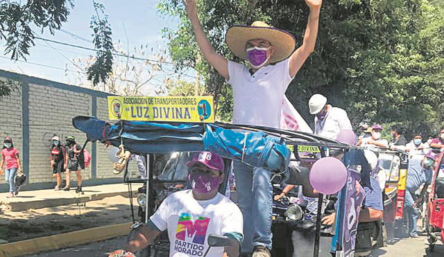 Norte. Julio Guzmán llegó a Piura. Antes estuvo en Chiclayo. Foto: difusión
