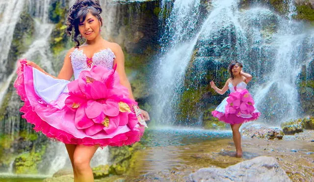 El videoclip de "Amor no correspondido" de la cantante folclórica Yarita Lizeth se grabó en las cataratas de Lampa, Puno. Foto: Yarita Lizeth/Instagram