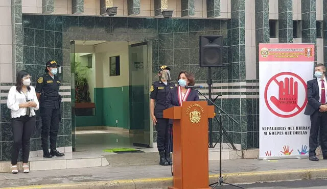 Ministros del Interior y de la Mujer estuvieron presentes en la ceremonia de inauguración. Foto: Gianella Aguirre/ URPI-GLR