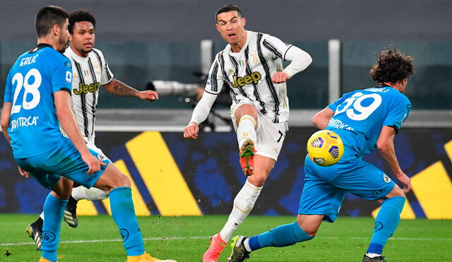 Juventus y Spezia empatan 0-0 desde el Allianz Stadium de Turín por la Serie A. Foto: AFP