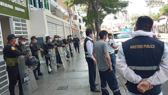 En la incautación de inmuebles participaron unos 80 agentes de la Policía. Foto: MP