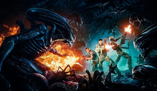 Aliens Fireteam, el shooter cooperativo de Xenomorfos, se estrenará en verano del 2021. Foto: Aliens Fireteam