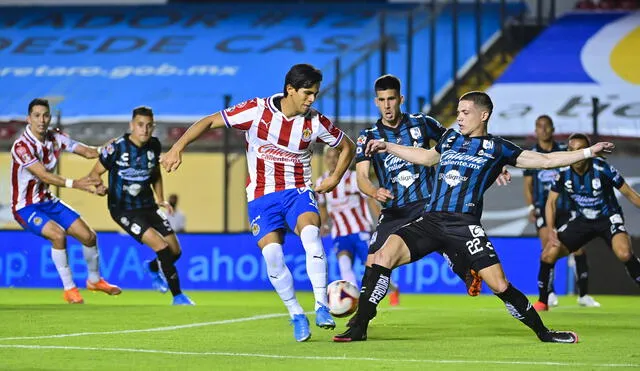 Chivas y Querétaro igualaron en la fecha 9 del Torneo Guard1anes Clausura 2021. Foto: Twitter La Afición