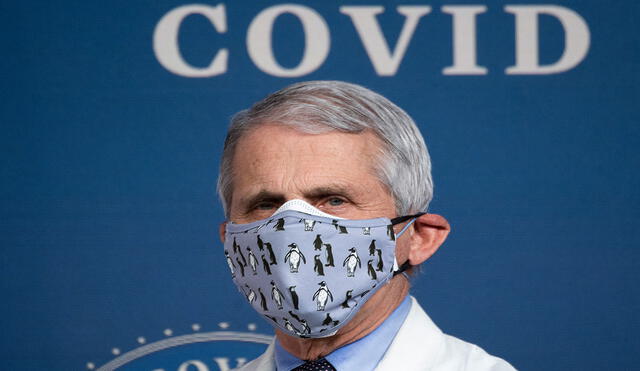 Ante la peligrosidad de las variantes del coronavirus, Anthony Fauci aboga por mantener las medidas de protección existentes en Estados Unidos. Foto: AFP