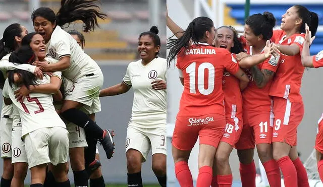 Universitario y América de Cali chocan por primera vez en la Copa Libertadores Femenina. Foto: Composición GLR/FPF/América de Cali