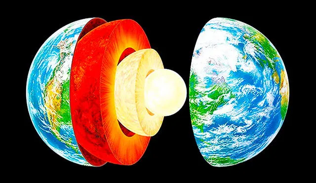 La Tierra, según la tradición, tenía solo cuatro capas: la corteza, el manto, el núcleo externo y el núcleo interno. Foto: Museum Victoria de Australia / Gary Hincks
